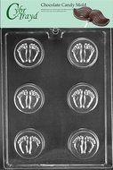 Cybrtrayd B057 Baby Feet Cookie Mold Baby Chocolate Candy Mold
