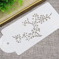 Y&amp;XL&amp;H Blooming Cherry Tree Cake stencil Set, Cake Border Stencil Template, Cake Border Stencils, Art Stencils, N4