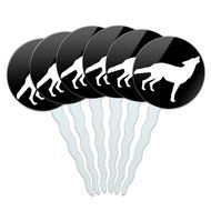 Set of 6 Cupcake Picks Toppers Decoration Animals - Sloth Face N20