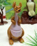 Winnie the Pooh 16 Piece Birthday Cake Topper Set Featuring 2&quot; Figures of Eeyore, Kanga, Roo, Owl, Tigger, Winnie... N9