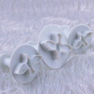 Ostart 3x Dove Pigeon Fondant Cake Biscuit Sugarcraft Plunger Cutter Craft Mold Tool
