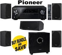 Pioneer VSX-1024 7.2-Channel Network A/V Receiver (Black) + Pair of Pioneer SP-BS22-LR Andrew Jones Designed Bookshelf...