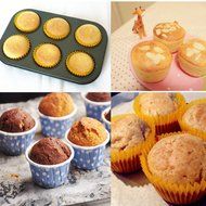 LOHOME Quiche Pan Mini Cupcakes Torte Souffle Cheesecake Egg Tart Makers Cake Molds Baking Molds Gourmet Bakeware... N3