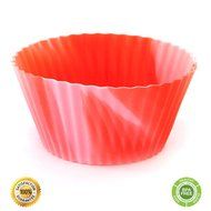 Set of 12 Premium Quality Tie-Dye Silicone Baking Cups / Reusable Cupcake Liners-Environmentally Safe-Lifetime... N11