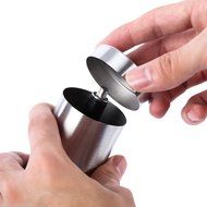 WOPOW Coffee Grinder Stainless Steel Manual,Precision Brewing Conical Grinder Hand Crank Perfect for Home Use N2