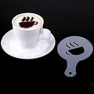 Y&amp;XL&amp;H Fancy Coffee Garland Mould Dusting Pad Printing Model And Flower Pattern Coffee Equipment 16PCS N2