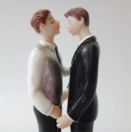 Derker Romance Gay Couple Figurine Wedding Cake Topper N3