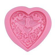 Y&amp;XL&amp;H CoupleMandarin Duck Silicone Mold for Wedding Decoration ,Heart Sugar P aste Fondant Chocolate Mould Cake...