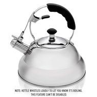 Surgical Stainless Steel Whistling Tea Kettle, 2.75 Quart Stove Top Kettle Teapot with Layered Capsule Bottom,... N3