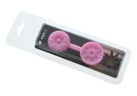 FOUR-C Silicone Cupcake Mold 8 Petals Flower Embossing Color Pink N2
