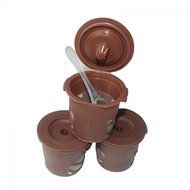 Genenic 3PCS Percolator Reusable Stainless Mesh K-Cup Solo Single Cup Coffee Filter Capsule N5