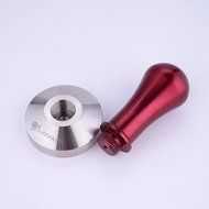 Love The Worder Flat Base Stainless Steel Coffee Tamper Machine Espresso Tamper (Red) N19