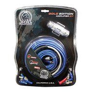 Xscorpion AMPLIFIER WIRING KIT 8GA;BULLZAUDIO;BLUE/PLATINUM;BLISTER PK