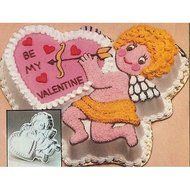 Wilton Cake Pan: Romantic Cupid/Cupid&#039;s Delight (502-4262, 1982) N2