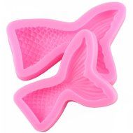 Mandydov 2-Pack Mermaid Tail Candy Fondant Sugar Silicone mold