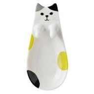 DECOLE "HAPPY catday Fruit of cat" Teabag Holder and Resting Caddy (Lemon) N3