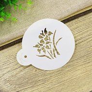 Sher Small Botanical Flowers Cookie Stencils,Cake Stencils Decoration,Tools for Fondant, N5