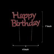 Happy 60th Birthday Rhinestone Crystal Cake Topper Silver, Numbers, Letters for Wedding, Birthday, Anniversary... N12