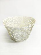 HUAL Cupcake Wrappers 50Filigree Artistic Bake Cake Paper Cups Little Vine Lace Laser Cut Liner Baking Cup Muffin... N10