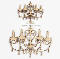 chandelier mold 2 ,fondant cake molds chocolate soap candle moulds N2