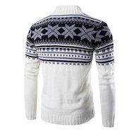 Laimeng,Men &#039;s Knitting wool Hooded Nail Wind Neck Sweater Jacket Blouse (M, Dark Gray) N7