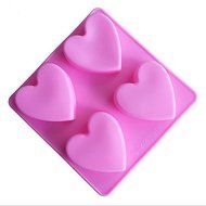 GUO -Love shape Chocolate mold Cake molds Silica gel 5 pieces N2
