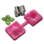 FOUR-C Sugar Craft Tools Flower Fondant and Gum Paste Mold Color Pink N2