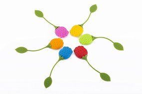 LIFE VIP 6 PCS Silicone Loose Leaf Tea Strainers N4