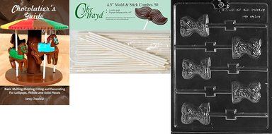 Cybrtrayd D105 Corset Lolly Chocolate Candy Mold with Exclusive Cybrtrayd Copyrighted Chocolate Molding Instructions N3