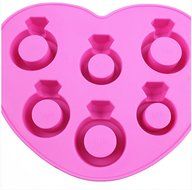 PIAGO 1 Pcs 6 Cavities Love Ring Silicone Cake Baking Mold Cake Pan Muffin Cups Handmade Moulds Biscuit Chocolate...