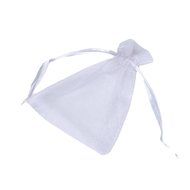Candy Bag DZT1968 100pcs Organza Wedding Party Decoration Gift Candy Sheer Bags Pouches (Orange) N25