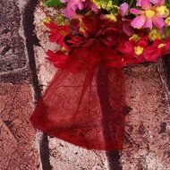Candy Bag DZT1968 100pcs Organza Wedding Party Decoration Gift Candy Sheer Bags Pouches (Orange) N29