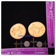 4 Piece Cross Fondant Mold Set Chocolate Candy Gumpaste Soap Resin Clay