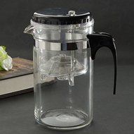 UniversalD&reg; - Glass Gongfu Tea Maker Press Art Cup Teapot with Infuser 500ml N9