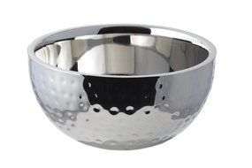 Bon Chef Stainless Steel Double Wall Bowl, Hammer Finish N3