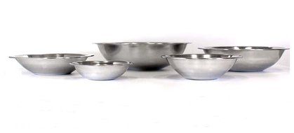 Kitchen Diva: 5 Piece Stainless Steel Mixing Bowls Set N4