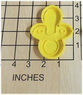 Pacifier shape baby shower Cookie Cutter and Stamp #1093 N2
