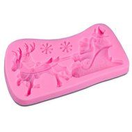 YYZP Santa Claus Sleigh Sugar Mold Cake Mold Silicone Baking Tool N2