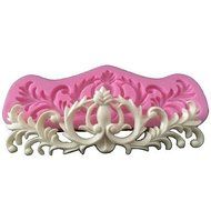 Sher 3D Flower Vine Icing Sugar Fondant Cake Border Mold Wedding Cake Decorating Mould Silicone Cake Mold