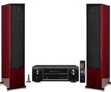 Martin Logan Motion 60XT Cherry Floorstanding Speakers with Denon AVR-X3200W A/V Receiver