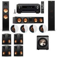 Dolby Atmos 7.1.4 Klipsch RP-280F Tower Speakers PL-200 with Denon AVR-X3200W