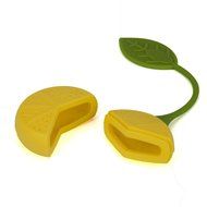 KookieMonsta Colorful Fantastic Silicone Lemon Shape Mini Reusable Tea Infuser Strainer Teapot Teacup N2