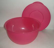 Tupperware Impression 10 Cup Nesting Mixing Bowl Fuchsia Pink N2