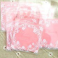 100 PCS Lovely Cute Bowknot OPP Self Adhesive Cookie Bakery Candy Biscuit Roasting Treat Gift DIY Plastic Bag... N44