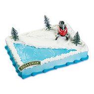 Snowmobile Cake Topper Decorating Kit