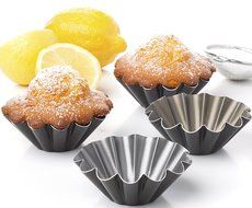 SET OF 4 UNITS Muffin Brioche mold Brownies pie cupckake egg tart pans N3