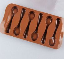 New DIY Silicone Spoon Design Chocolate Candy Cake Bakeware Mold Fondant Tools N3