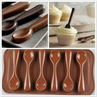 New DIY Silicone Spoon Design Chocolate Candy Cake Bakeware Mold Fondant Tools N4