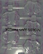 POLICE BADGE LOLLY Chocolate Candy Mold With Candy Making Instruction -Set of 2