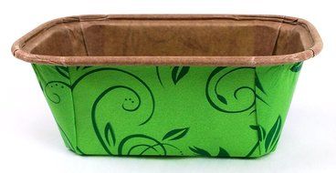 Mini Loaf Paper Baking Pan , 600pcs, L 3 x W 1-1/2 x H 1-1/2 Green